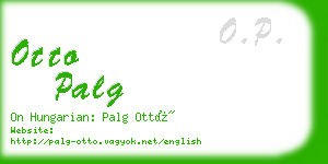 otto palg business card